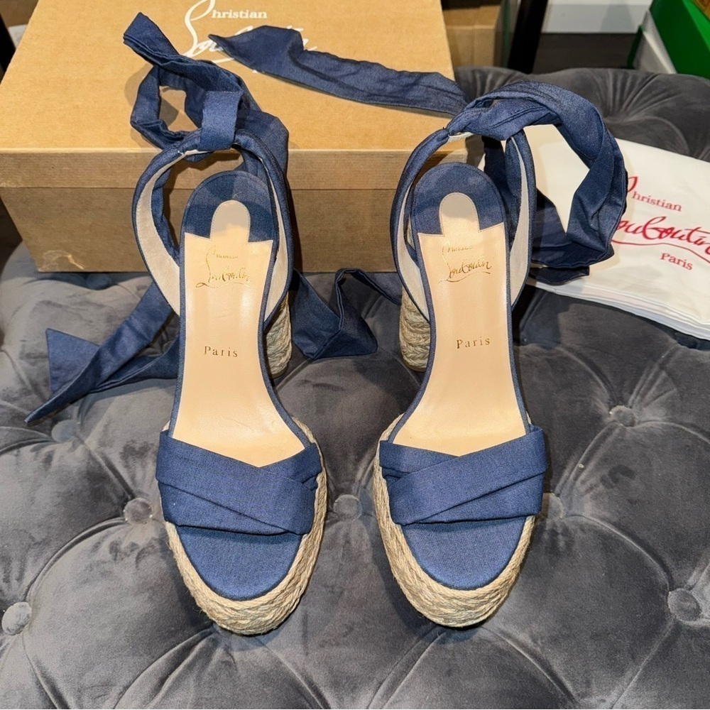 New Size 40 Christian Louboutin Mariza Du Desert Sandals - Picture 3 of 10